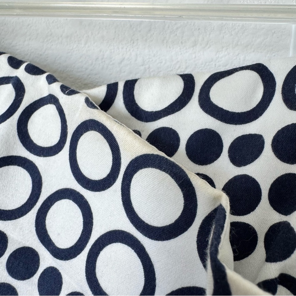 Outback Red Strapless Navy and White Dress Size 8 Circles Polka Dots Pockets - Picture 6 of 16